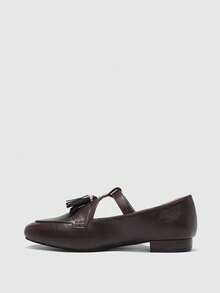 CUCCOO BIZCHIC 女士流苏设计休闲套脚乐福鞋 - 棕色 - 查看 9