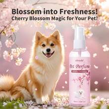 1pc/2pcs Pet Perfume, Dog-Specific Deodorizing Spray, Long-Lasting Fragrance, Cherry Blossom Scent. - Multicolor - View 9