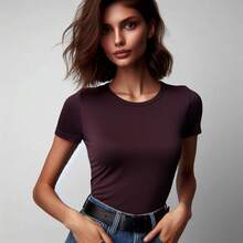 MIL200FIT Women T-Shirts - Violet Purple - View 3