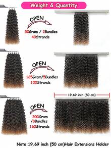 Boho Braids 100%真人发丝钩编发，杰瑞卷曲羽毛线波西米亚风钩编辫，真人发沙龙丝滑无痕隐形，适合细软发质女性，微环预钩编真人发接发 - SNATURAL/30 - 查看 4