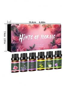6-Piece Essential Oil Set - 6 Natural Fragrances (Lavender, Rose, ) Aromatherapy Oils For Home Relaxation & Spa - A variety of fragrances - View 5