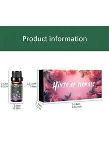 6-Piece Essential Oil Set - 6 Natural Fragrances (Lavender, Rose, ) Aromatherapy Oils For Home Relaxation & Spa - A variety of fragrances - View 6