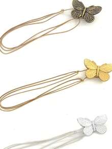 Cirelle 1件装磁性窗帘绑带 - 蝴蝶形窗帘扣，适用于家居装饰、豪华客厅和卧室窗帘配件 - 彩色 - 查看 2