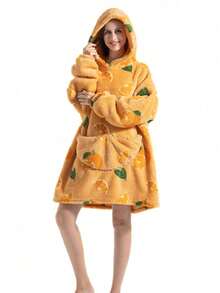 1 Stück dicke Flanell Kapuzen TV Decke, ultra weiche umkehrbare Sherpa Woll Tragbare Decke, Oversized langärmelige Wolldecken Jumpsuit, Flanell Pyjama, TV Decke, Decke, TV Decke, Outdoor kältebeständige Kapuzen Heim Kleidung Decke (Paar/Heim Kleidung), warme Winter Paar Taschen Schlafdecke, Neujahrgeschenke