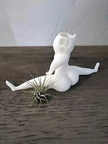 Zazumi 俏皮幽灵花盆，带排水孔，异想天开的家居装饰，适合种植多肉植物，营造诡异的花园氛围，是万圣节、圣诞节的理想礼物，也是节日礼物的不二之选，充满田园风情，是打造乡村核心美学的必备单品。 - 彩色 - 查看 8