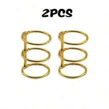 2个金属活页夹环，日历圆环，适用于笔记本、相册、剪贴簿夹子，可爱配件