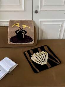 Cirelle Fun Cartoon Flocked Tush Cushion - Home & Office Desk Chair Pad, Comfy Year-Round Seat Pillow - 彩色 - 查看 6