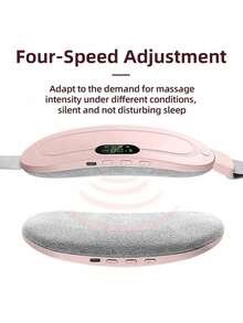 Teckwe Menstrual Hot Pillow, Cycle Hot Pillow, Female Menstrual Electric Belt, Hot Pressing, Heating: Home Use, Vibrating Waist Massager, Rechargeable Model, Abdominal Hot Pillow, Perfect Choice For Valentine's Day Gifts, Hot Massage Abdominal Hot Pillow, Women And Girls Relieve Pain.(Battery Capacity: 1500mAh) - Multicolor - View 3