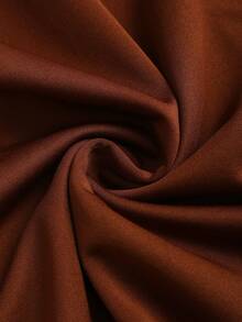 Sweetra Women's New Off-Shoulder Asymmetrical Bow Sleeve Fitted Waist Mini A-Line Dress, Suitable For Commuting, Travel, And Daily Work, Spring/Summer - Coffee Brown - View 5