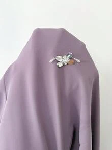 Yasmyna Women's Elegant Party 3D Floral Decor Arabic Style Dress Lavender Dress Women Dress Modest - Black - View 7