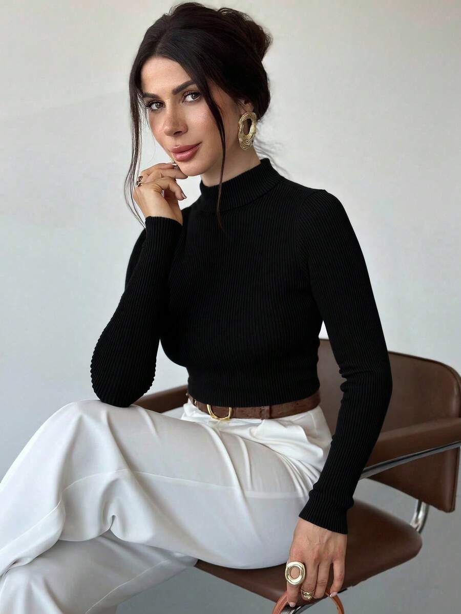 Women Sweaters - Black - View 1