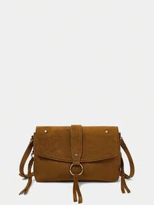 SHECARRY Bolso marrón casual para ir al trabajo - Marrón - Ver 2