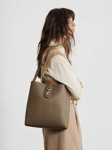 SHECARRY Women's Shoulder Bag - Grey coffee - View 6