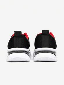 JNSQ Comfortable Soft Sole Breathable Lace-Up Kids Sneakers, For Casual Outdoor & Daily Wear - Black - View 5