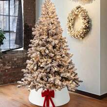 1 pièce Collier en peluche pour sapin de Noël en forme de nœud, décoration de scène pour la route - Multicolore - Voir 10