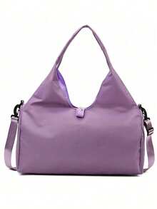 1件装健身包旅行包男女通用旅行手提包，带鞋仓，运动健身手提包周末包过夜包瑜伽垫包，适用于游泳、篮球等运动，粉色女士大容量瑜伽健身包，独立鞋柜 - 耐用涤纶材质，拉链封口，建议手洗，运动配件 | Vitality Accessories | 耐用拉链封口