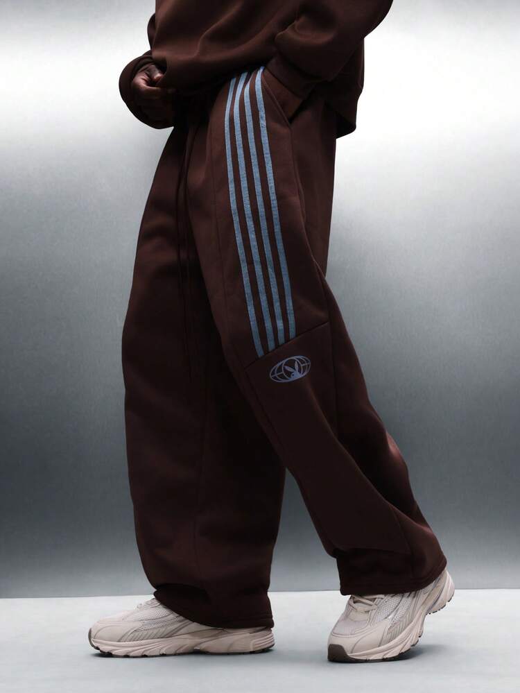 PLAYBOY X SUMWON Wide Leg Sweatpants With Side Stripes