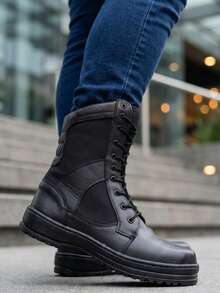 Men Oxford & Derby Boots - Black - View 3