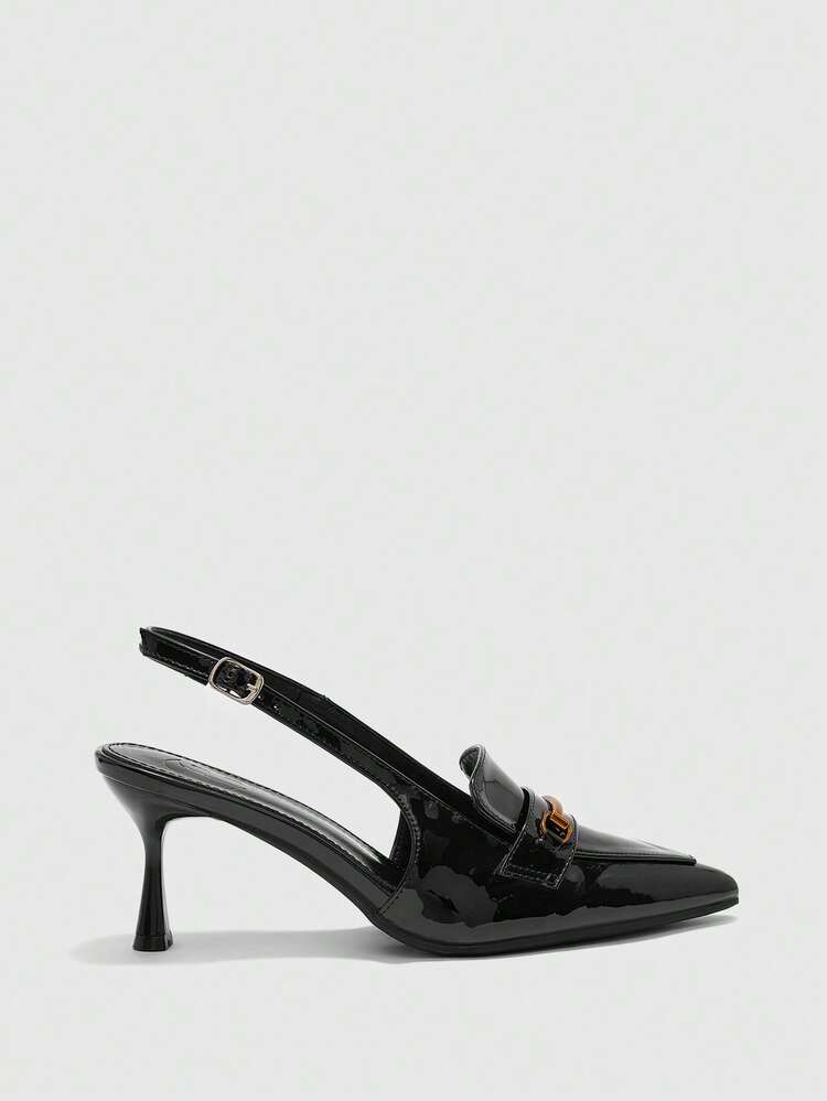 CUCCOO BIZCHIC Women's Elegant Pointed Toe Pumps With Buckle, Suitable For Commuting