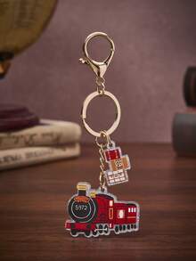 HARRY POTTER X SHEIN Harry Potter Keychain, Shiny Acrylic Material, Great Gift For Women, Students, Harry Potter Fans - Train - View 1