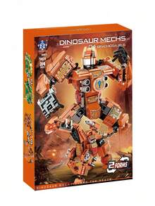 MINKOJA Buildable Transformable Mecha Model Robotic Action Figure With Articulated Design, Creative Construction Toy Gift - Multicolor - View 4