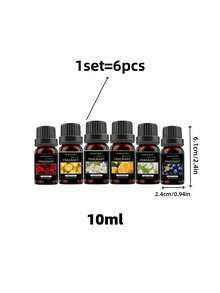 1 bộ/6 chai tinh dầu dùng cho máy tạo độ ẩm, máy khuếch tán tinh dầu, làm nến - Hoa hồng, Hoa nhài, Cam ngọt, Việt quất, Hoa lan Nam Phi, Chanh, Gợi ý quà tặng ngày lễ - Nhiều màu - Xem 2