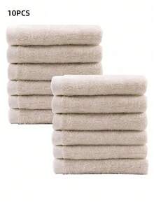 5/10条装吸水性强的小毛巾，速干多用途厨房清洁布，酒店餐厅酒吧健身房露营必备大包装家居用品浴室用品 - 彩色 - 查看 7