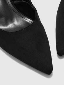 CUCCOO BIZCHIC أحذية نسائية ذات كعب عالي أنيقة بتصميم إبزيم، مناسبة للتنقل اليومي - الأسود - مشاهدة 8