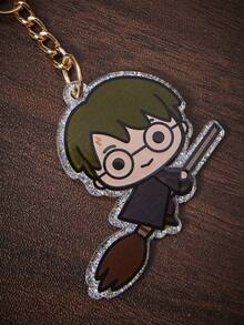 HARRY POTTER X SHEIN Harry Potter Keychain, Cute Acrylic Material, Great Gift For Harry Potter Fans And Students - B - View 3