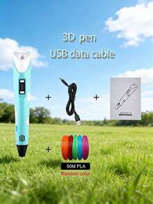 Teckwe 3D绘图笔 DIY打印笔 3D涂鸦玩具艺术工具 生日/圣诞礼物 9米/25米/50米/100米 PLA耗材补充装（耗材） - 彩色 - 查看 4