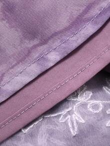 DAZY Women's Floral Print High Waist Elegant Fashion Skirt - Baby Pink - View 3