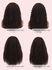 Tóc giả không keo Wear And Go cắt sẵn từ tóc thật 24in màu nâu sô cô la sóng sâu 5x6 đóng bằng ren Tóc giả từ tóc thật đã nhổ sẵn mật độ 180 với tóc con - S4 - Xem 9