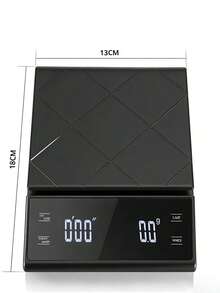 Teckwe Báscula de café con temporizador inteligente, báscula de cocina de alta precisión, báscula de alimentos, báscula de café portátil, báscula de café con funciones de cronometraje y pesaje, herramienta de hornear precisa, báscula de cocina con base de silicona antideslizante - Multicolor - Ver 3