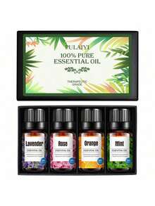 4件套精油套装，香薰精油套装，适用于香薰机、加湿器，家居礼品套装 - 多樣化香型 - 查看 1