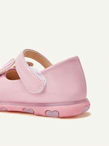 Cozy Pixies Glossy Pink Bunny Shoes With 3D Rabbit Ear Embroidery Design, Cute Cartoon, Soft & Comfortable, Fashion Princess Shoes With Lights - Pink - View 7