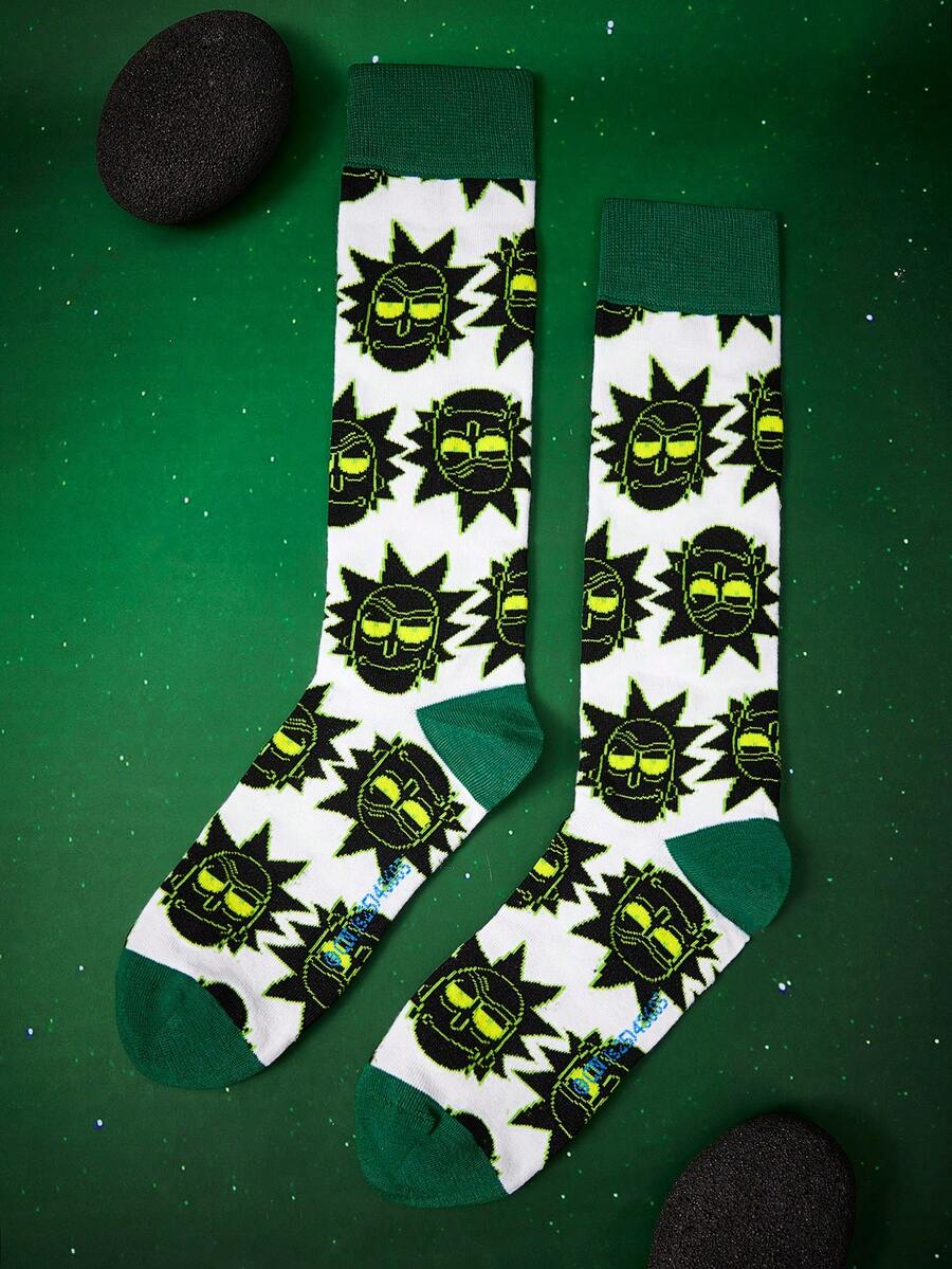 Rick and Morty X SHEIN Women Knee High Socks - Multicolor - View 1