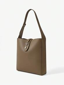 SHECARRY Women's Shoulder Bag - Grey coffee - View 3