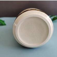 Cirelle 1个陶瓷皂液器 - 复古花卉图案，按压式乳液瓶，适用于浴室梳妆台，可盛放洗手液和沐浴露 - 彩色 - 查看 6