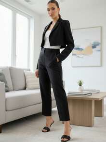 女士高跟鞋 - 黑色 - 查看 6