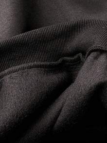 Bloopia Women's Woven Long Sleeve Regular Sweatshirt With Rabbit Ear Rivet Design, Loose, Fashion, Versatile, Cute Sweatshirt