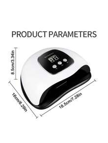 Teckwe 1个48W塑料外壳防黑手快速固化USB供电LED UV美甲灯，女士家用沙龙DIY美甲爱好者日常美甲专业美甲工具凝胶抛光固化设备 - 白色 - 查看 5