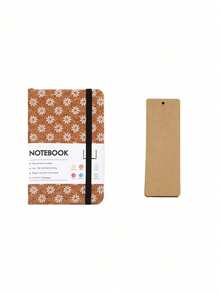 3pcs/Set,256Pages, Butterfly Flower Vintage Hardcover Notebook,1book+2pcs Bookmarks,Golden-Plated Laser Foil Stamped Diary,Colored Pages,DIY Scrapbook,Portable Notebook,Travel Journal,Perfect Gift,Back To School - A5 - View 16