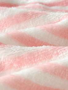 2pcs Newborn Baby Girl Cute Casual Striped Long Sleeve Knit Romper Set - Pink - View 3