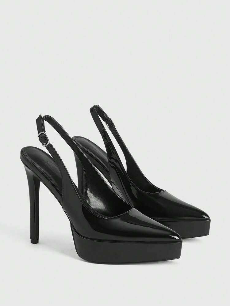 CUCCOO LuxiPop Women's Platform Fashion Buckle Design High Heels Are Suitable For Party Occasions