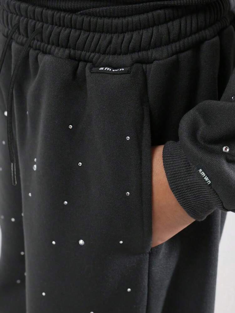 Full Zip Hooded Sweatshirt With Matching Joggers Set
