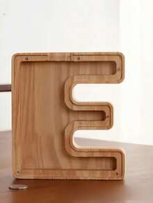 木质大字母存钱罐，字母造型，可定制首字母，趣味生日、圣诞节、节日礼物