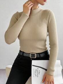Women Sweaters - Oatmeal - View 1