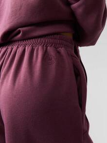MISSGUIDED Relaxed Fit Drawstring Sweatpants With Side Pockets Elastic Waistband Wide Leg Casual Loungewear Fall Winter Comfort Pants - Purple - View 4