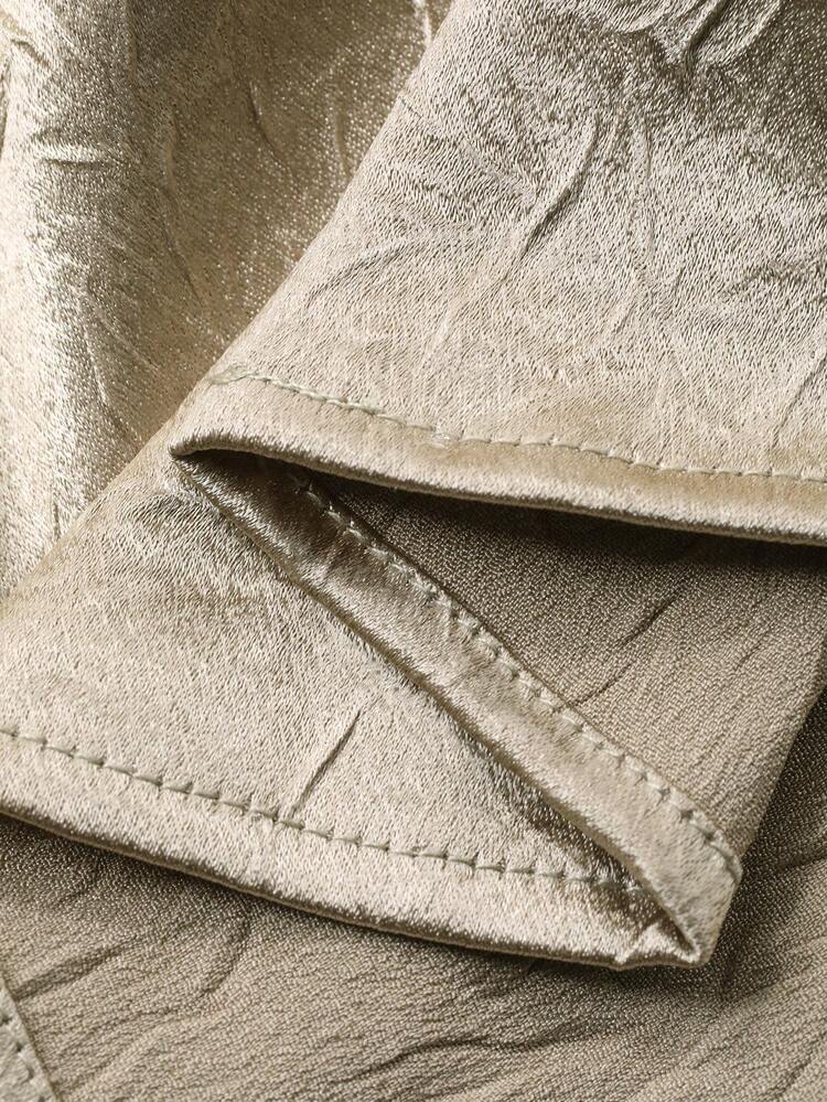 Women's Elegant Commuter Solid Color Shirt And Skirt 2 Pieces Set