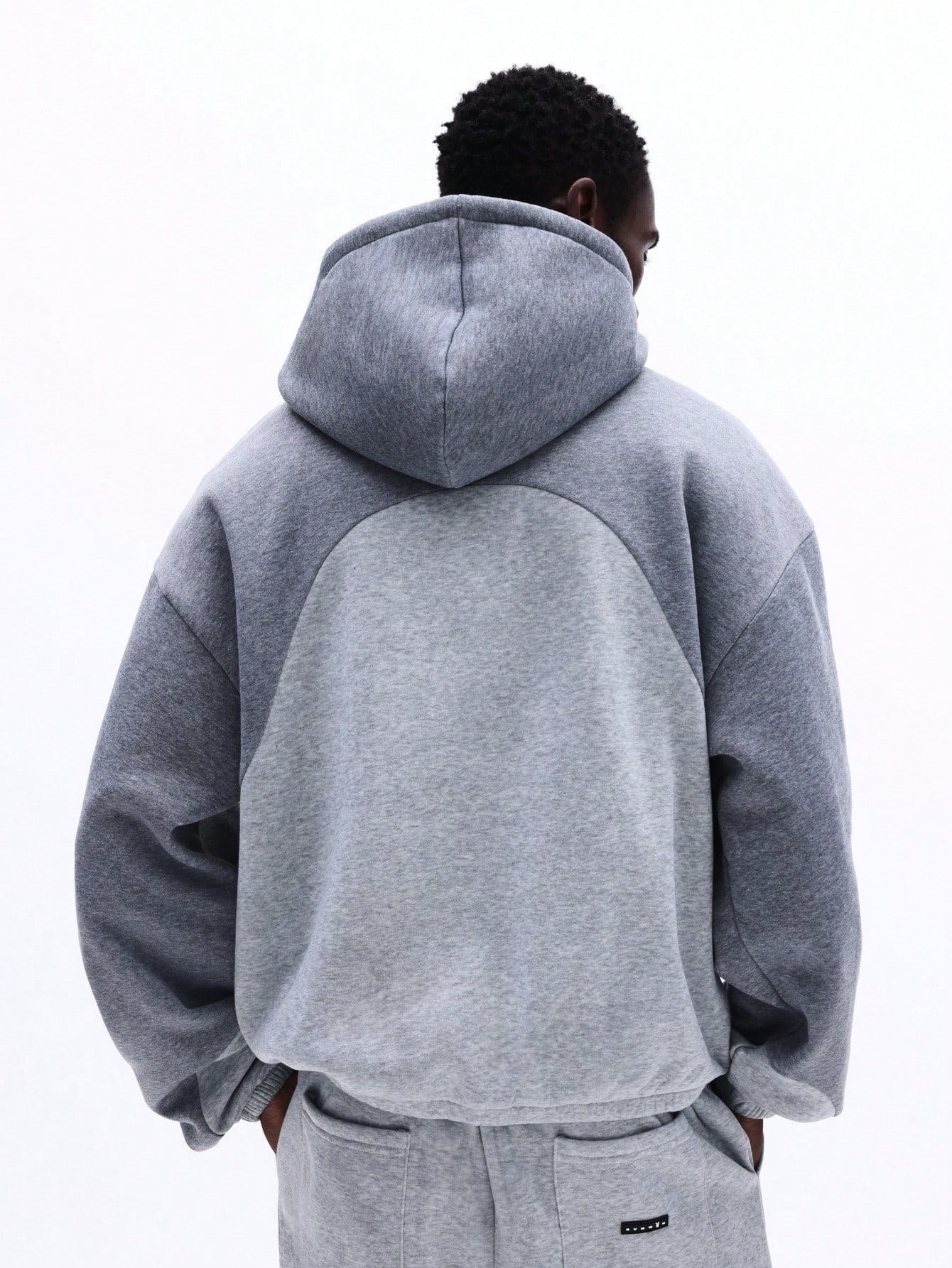 Sweat à capuche oversize à motif circulaire
